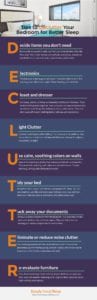 Tips to Declutter Your Bedroom for Better Sleep Infographic