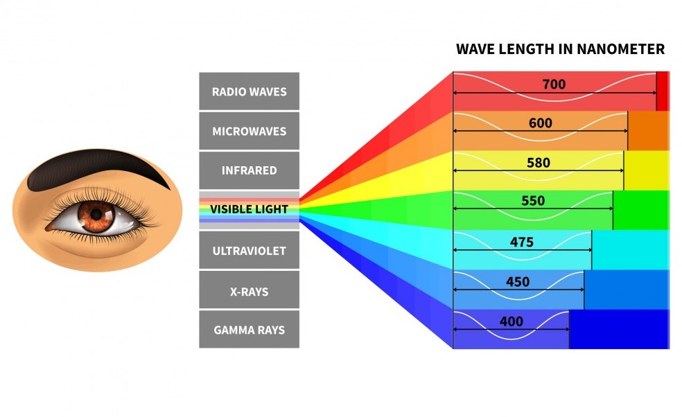 Visible Light Spectrum Image - in Does blue light affect sleep? - by Simply Good Sleep