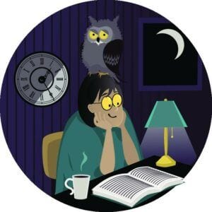 night owls stay up late at night