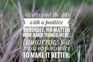 Always End the Day With a Positive Thought (Positive Bedtime Sleep Affirmations) - by Simply Good Sleep