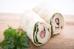 Turkey and Spinach Roll Bedtime Snack for Better Sleep