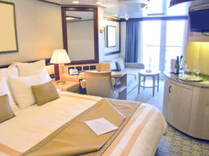 Luxurious bedroom suite on a cruise ship - in Best Place to Sleep on a Cruise Ship - by Simply Good Sleep
